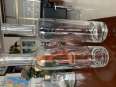 Factory direct supply 750ml glass bottles whiskey vodka liquor oil clear 200ml 375ml small bottles with cork lid
