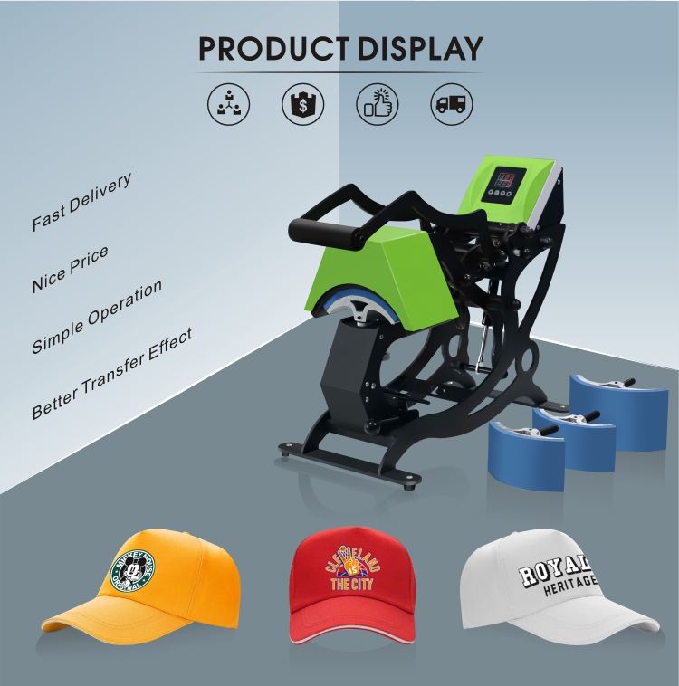 New Arrival 4 In 1 Subliamtion Hat Press Heat Press Printing Machine Retail