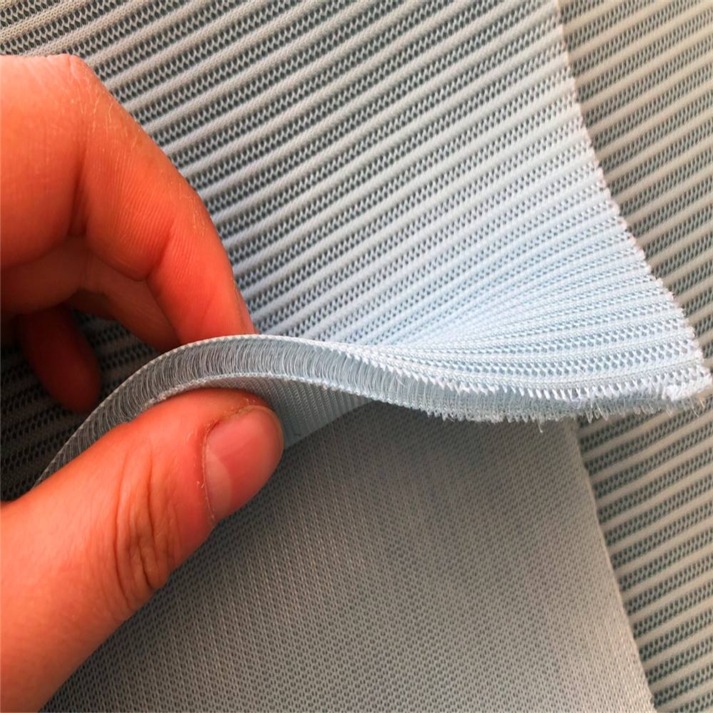 HH-032 SOFT 200gsm 100% Polyester Honeycomb 3d Spacer Air Mesh Fabric stripe spacer fabric