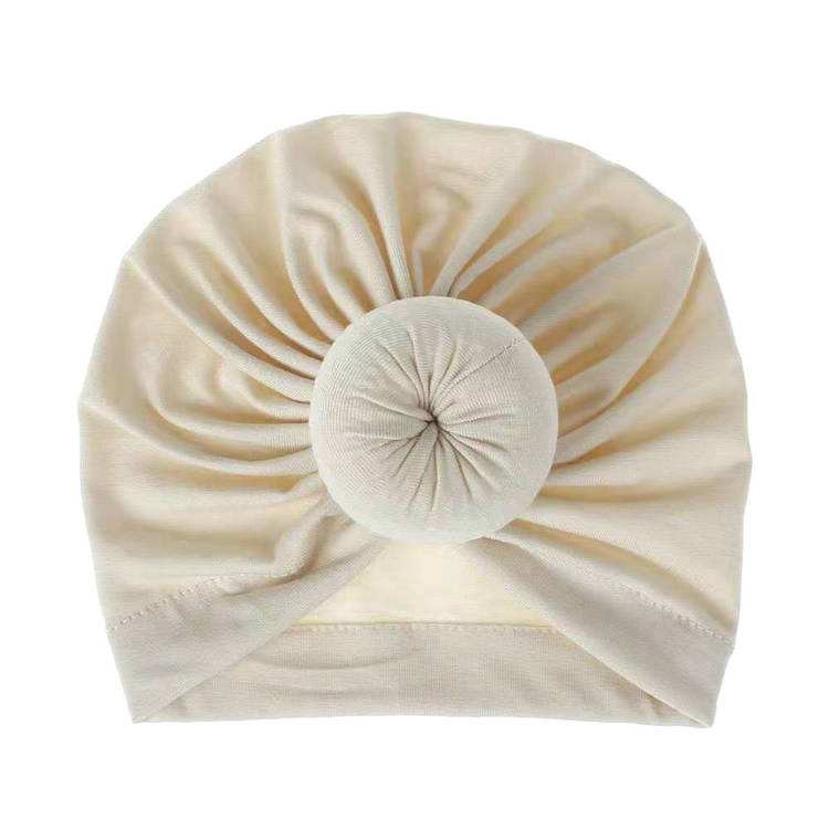 Newest Style Fashionable Attractive Solid Color Reusable Baby Girls turban headbands Bow Turbans Hats