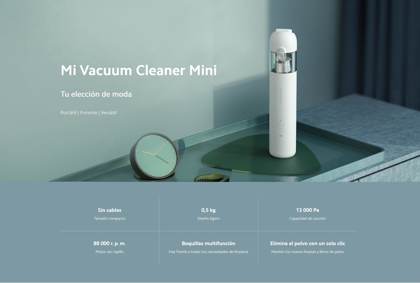 Xiaomi Mi Handheld Vacuum Cleaner Mini 13000pa Suction Multifunctional Tip 99.5% Filtration Efficiency Mi Smart Vacuum