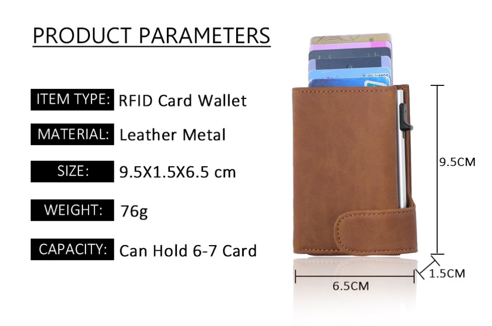 2020 Rfid Genuine Leather Men Wallets Card Holder Slim Thin Smart Magic Wallet Small Short Coin Purse Male Wallet