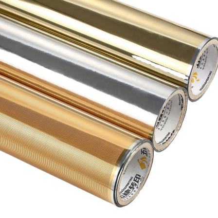 Heat transfer film for PS frames ps skirting with Gold silver colors stamping foils YIWU WUXIN
