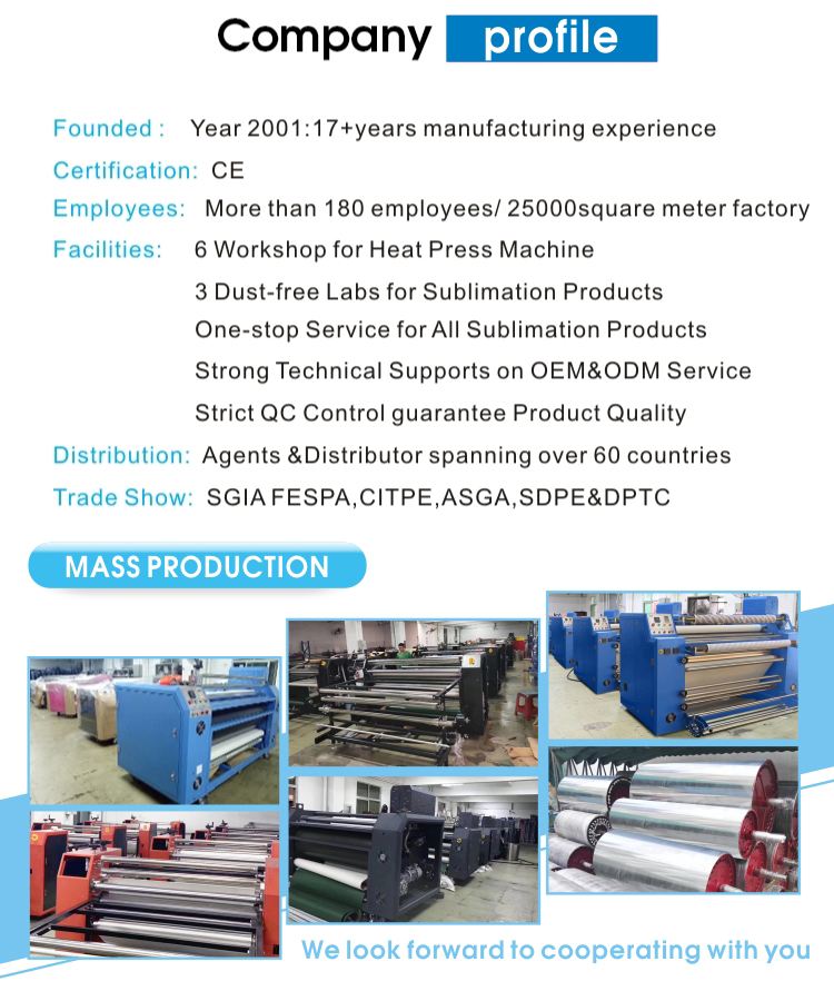 Jiangchuan brand ribbon and polyester roller heat transfer sublimation lanyard heat press printing machine