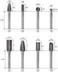 Wholesale Power Tools 8pcs 1/4" Shank Diameter Tungsten Carbide Rotary File Burr Set