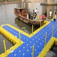 Hot Sale HDPE modular cubes blocks blue color  floating bridge floating platform yacht dock floating pontoon dock