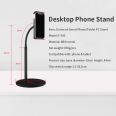 Desk phone stand compatible with mobile phone and tablet