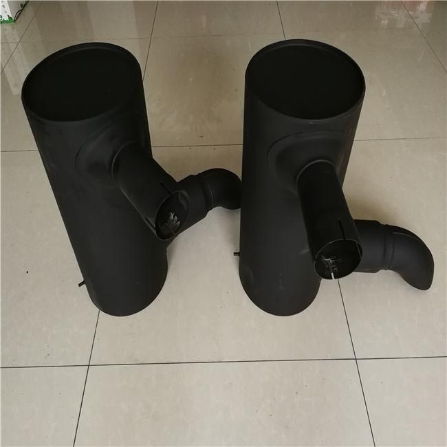 Made China Superior Quality Grey Excavator Parts Digger Exhaust Silencer Muffler