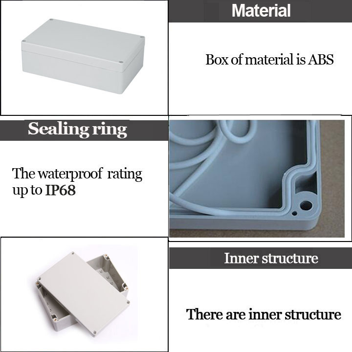 CHENF CF5-2 160*160*90mm IP65 waterproof electrical distribution box Fireproof abs plastic enclosure box for plastic alarm case