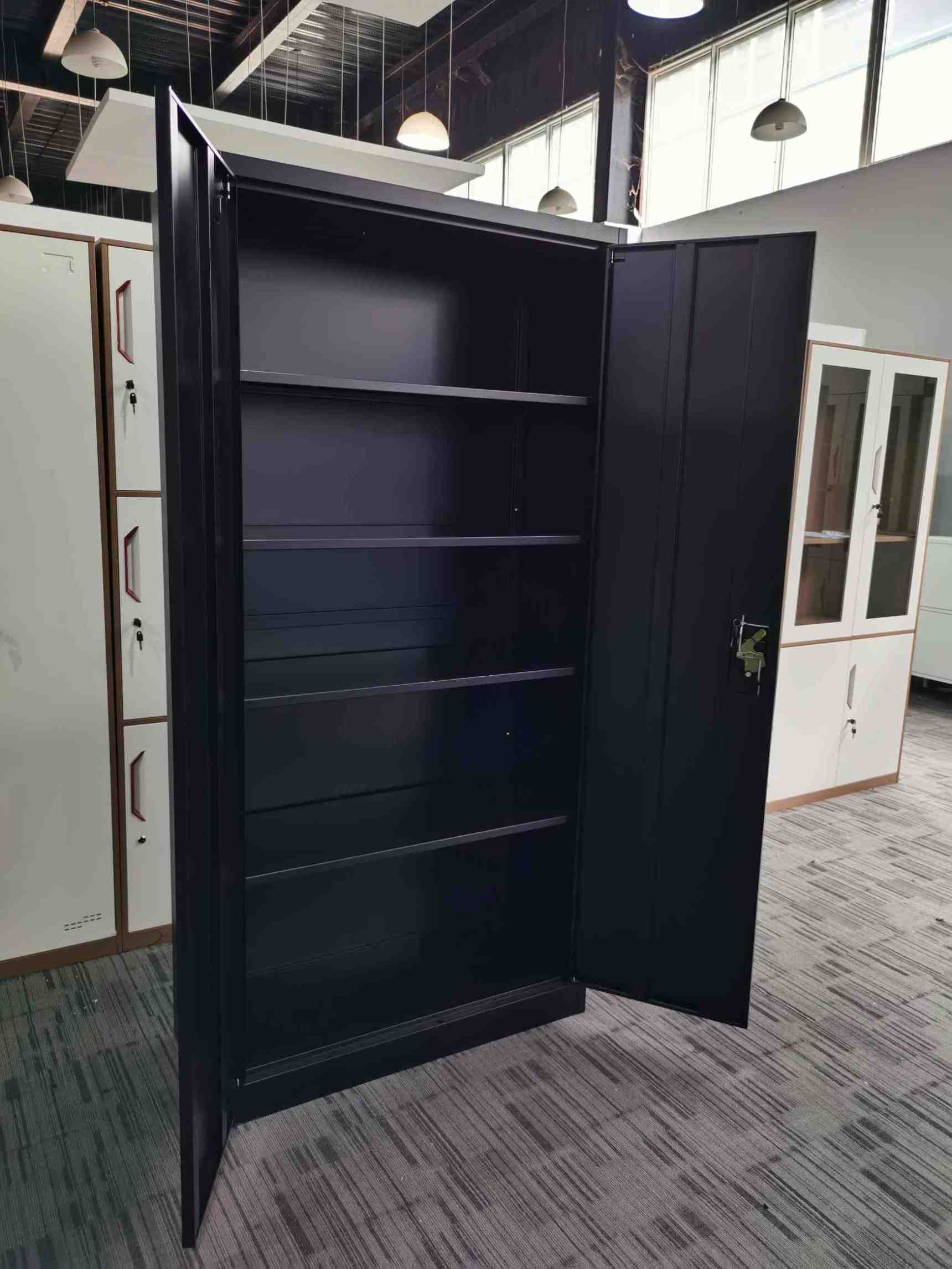 Swing Glass Door File Filling Storage Cabinet Office Document Archive Furniture Factory Direct Sale Metal Cabinet Locker