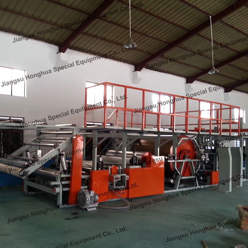 High speed fabric waterproof breathable film breathable pu membrane lamination pe dot coating carpet tpu film compound machine