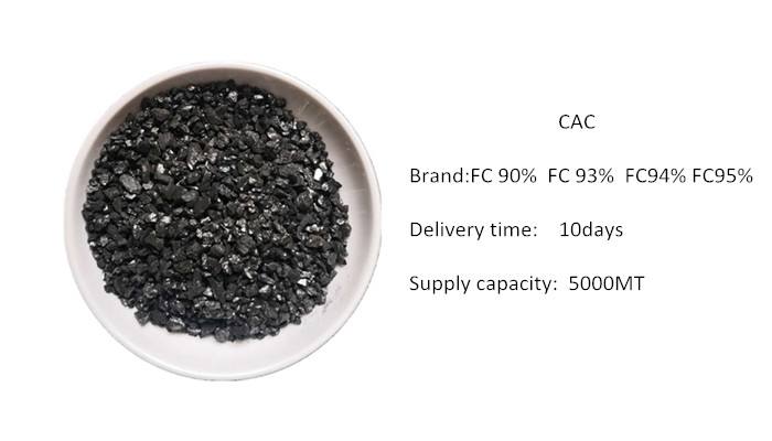 Anthracite carbonizer carbon additive  90% 93%  CAC as  an additive for steelmaking