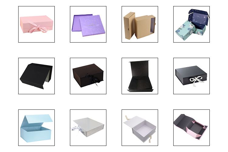 Personalized Logo Printing Luxury Magnetic Closure Folding Customize Bundle Hair Extention Packaging Box, Hair Packaging Box