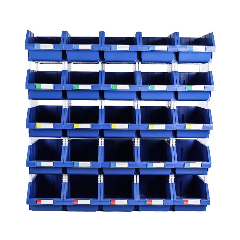 Warehouse parts storage stackable plastic storage bins