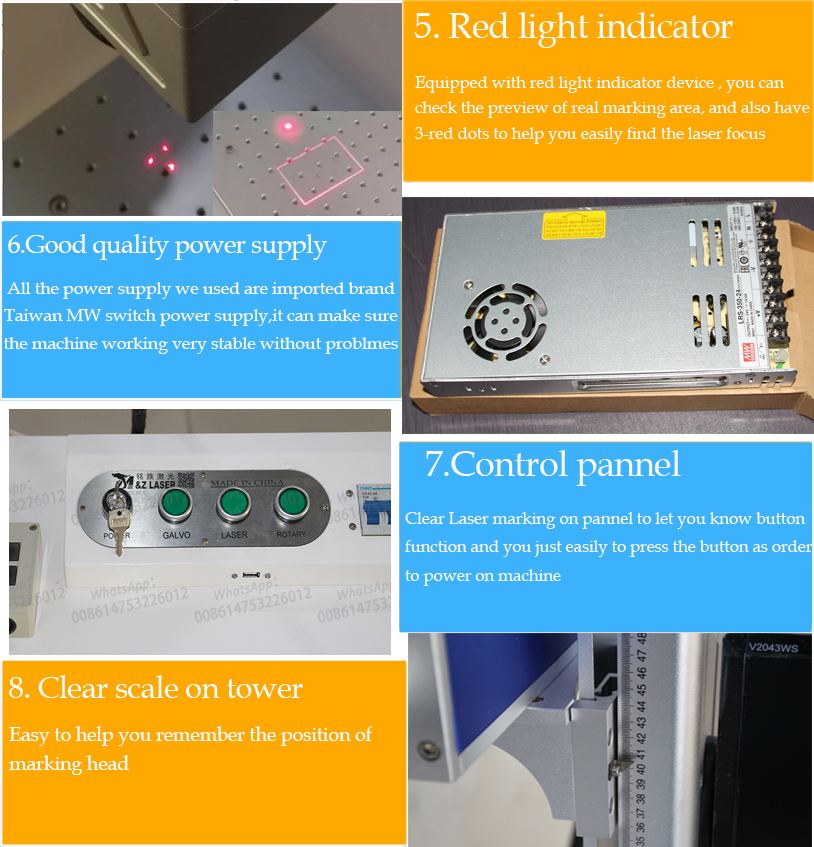 30w jpt mopa fiber laser marking machine color marking machine