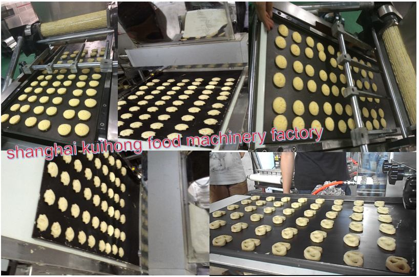 KH -400 PLC butter cookie depositor machinery/ cookie making machine