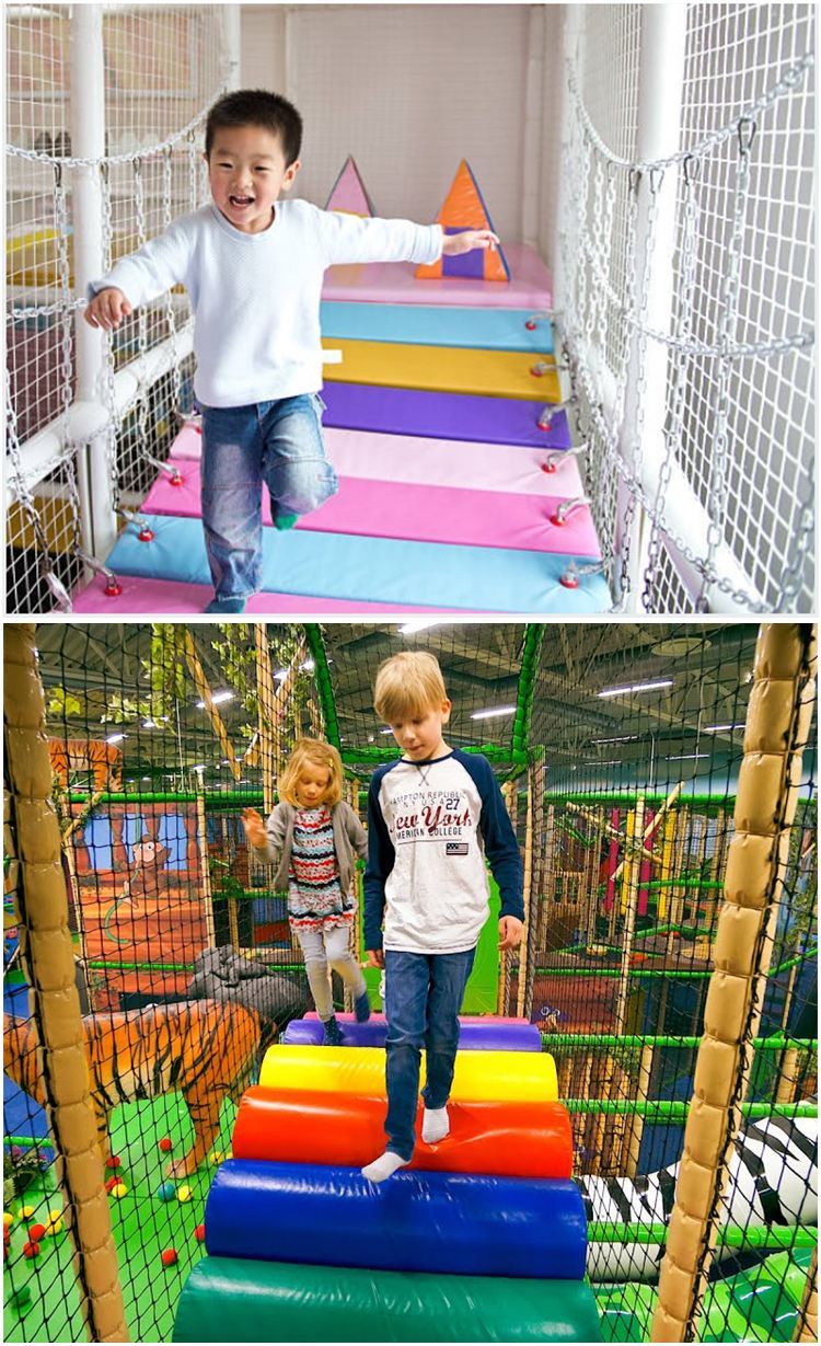 single beam climbing tunnel set wooden arch garden wooden mini children balance kids mini rainbow rope bridge