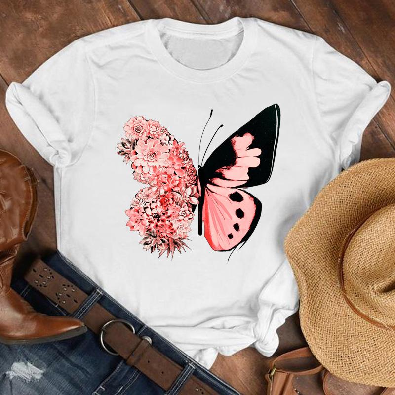 Women T Women Graphic 3D Nail Paint Fashion Cute Printed Top Tshirt Female Tee Shirt Ladies Clothes T-shirt