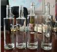 70cl 1liter glass bottles for spirits liquor transparent empty wide mouth glass bottle for rum gin vodka with cork