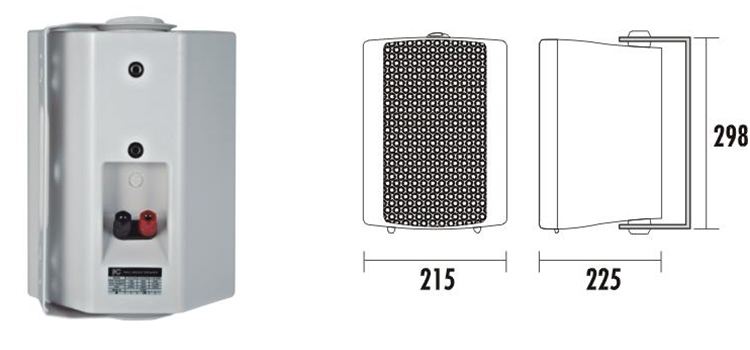 ITC T-775 PA system wall mount speaker for classroom
