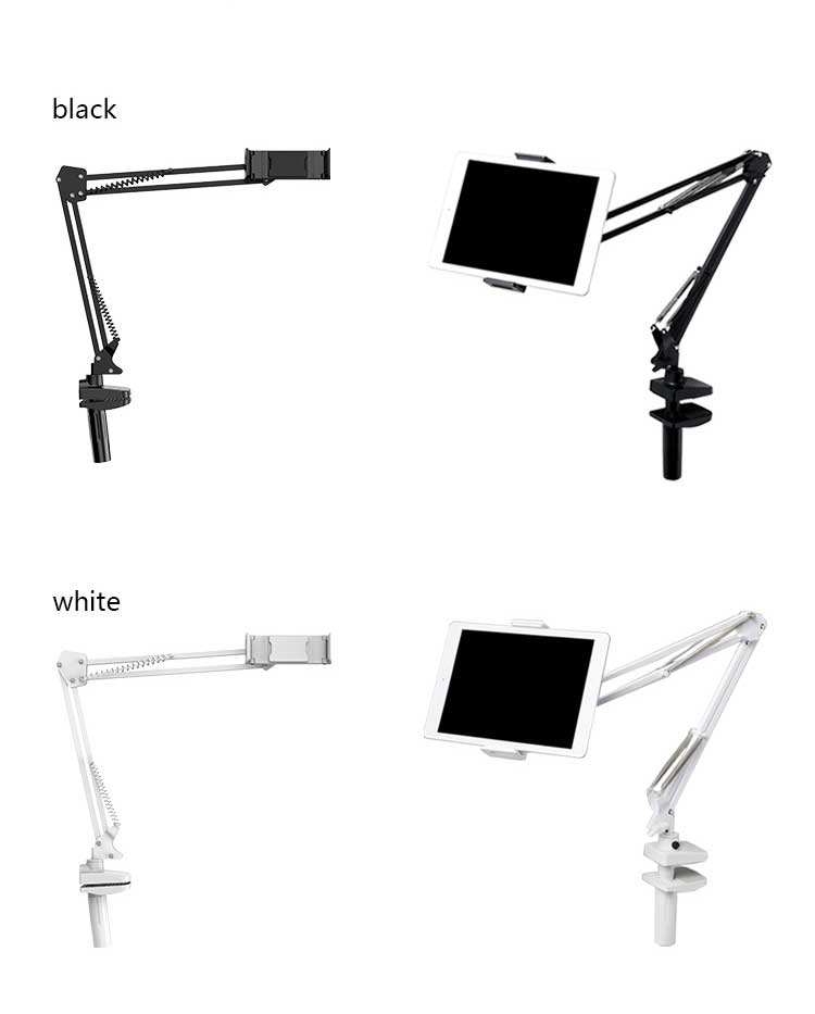 Blive 360 Rotation Metal Portable Long Arm Desk flexible Lazy Bracket Stand Tablet stand Cell Mobile Phone Holder