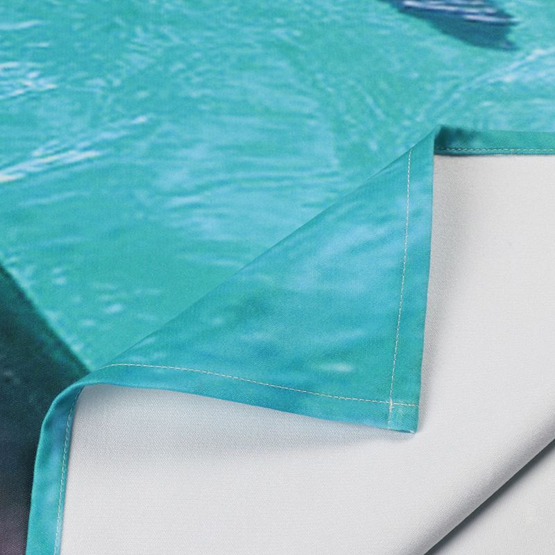 Custom logo custom design Non-Slip microfibre yoga towel mat Flanging process