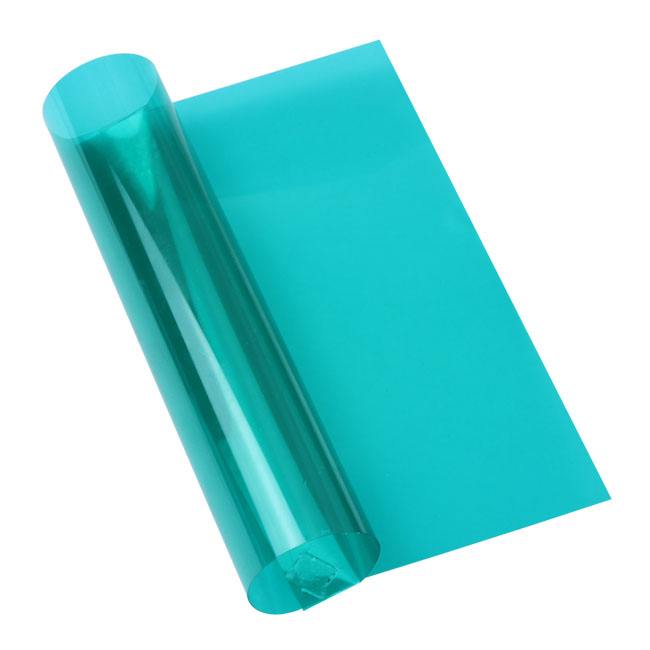 PVC uv resistant building film blue to purple color window tinted film thermal Heat  insulation non-viscose PET