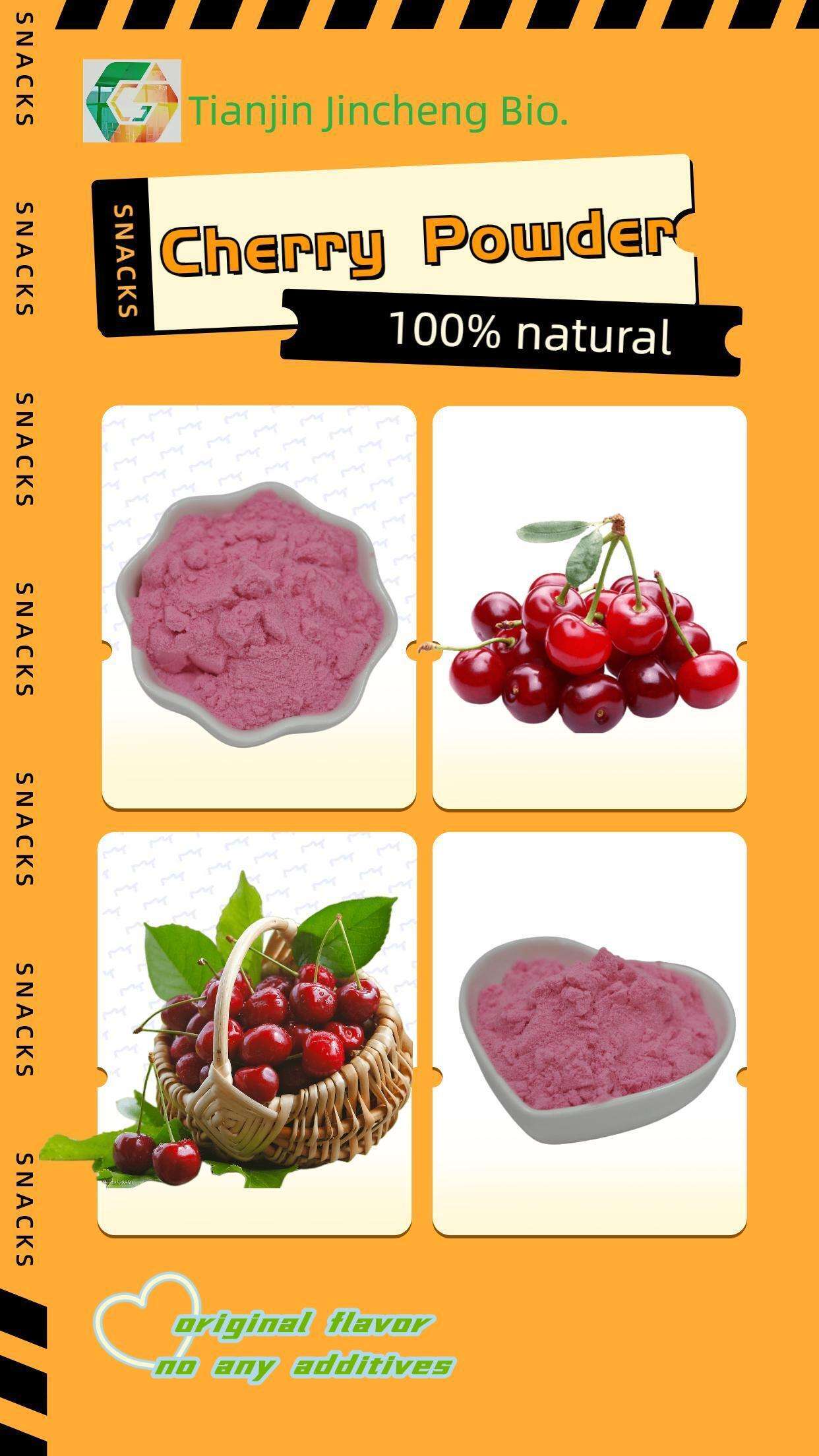 High Grade Instant Extract Ground Fruit Juice Flavor Cherry Stem Powder