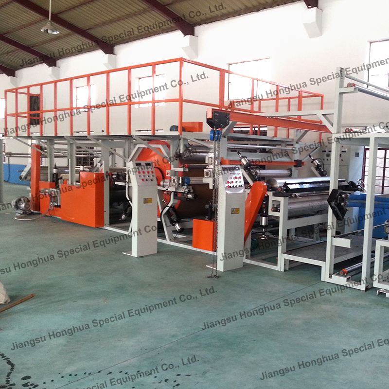 High speed fabric waterproof breathable film breathable pu membrane lamination pe dot coating carpet tpu film compound machine