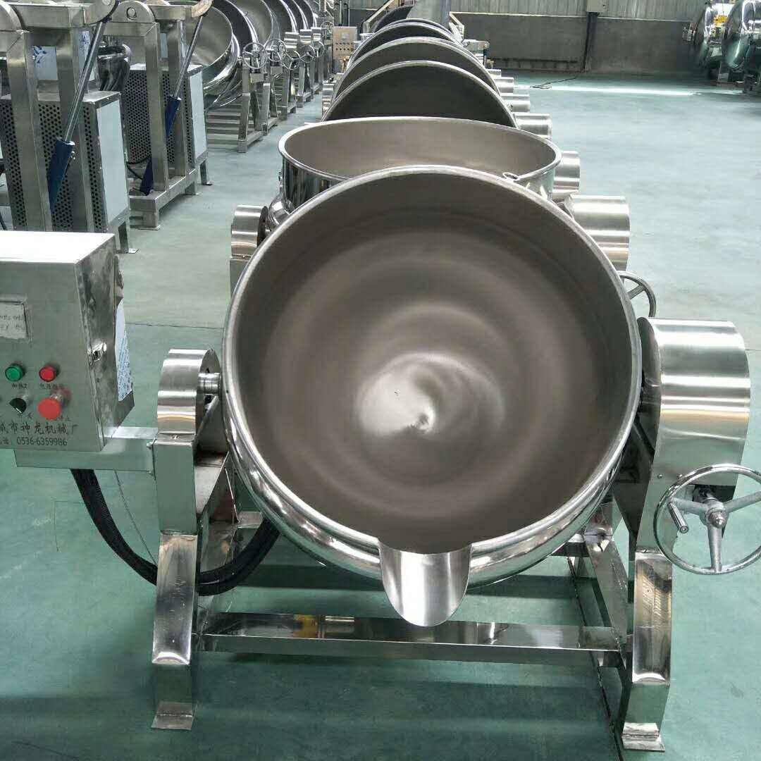 Industrial stainless steel tilt 300 liter electric jacketed kettle soup cooking mixing pot
