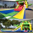 Commercial Outdoor Inflatable Bouncer Castle Crocodile Super Jumping House Combo with Pool Slide