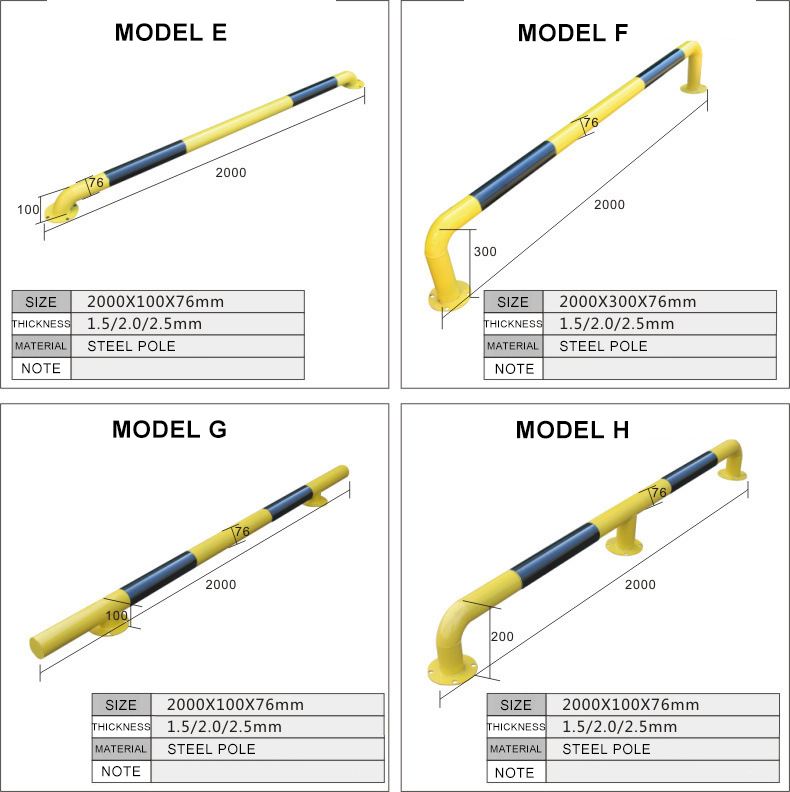 Guangzhou factory durable car wheel stopper parking position blocks fence design