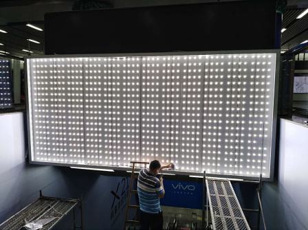 Custom Frameless Textile Lightbox commercial SEG profile LED Backlit Fabric light box display for advertising