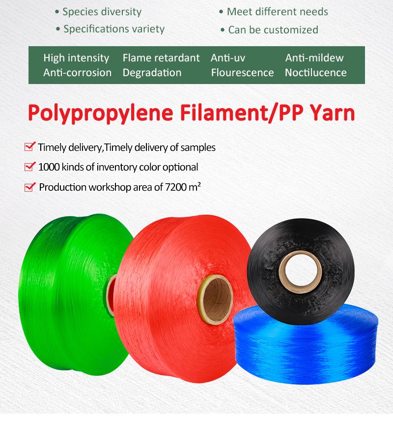High Tenacity PP Yarn FDY Multifilament Yarn Thread