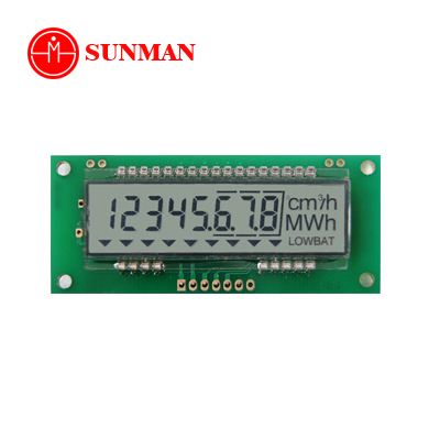 Supply 7 Segment 8 digits smart heat energy meter lcd display