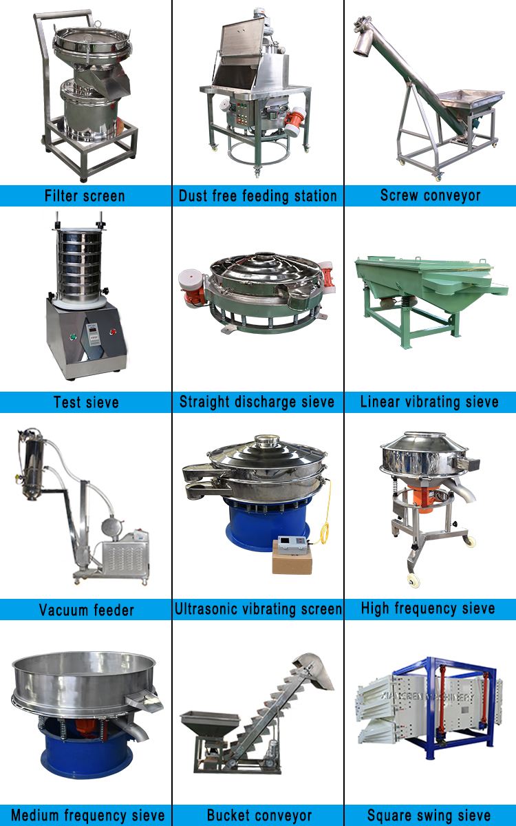 Round Wheat Grain Vibrating Screen Sieve/Coal Convoluted Vibro separator sieve Shaker/Wood Flour Chips Vibration Gyrate Sifter