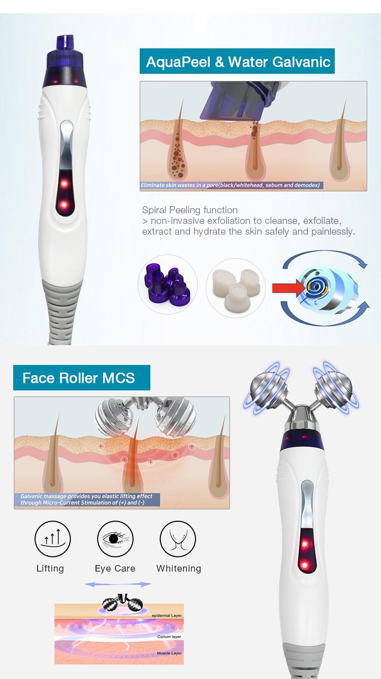 New  Microdermabrasion Oxygen Jet + Ultrasonic + Cool + EMS Hydra Dermabrasion Machine