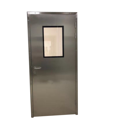Stainless Steel Single Clean Room Swing Door Interior Hospital Door