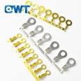 QWT open barrel round car electrico terminales cable lugs types earthing tongue ring ground terminal connector