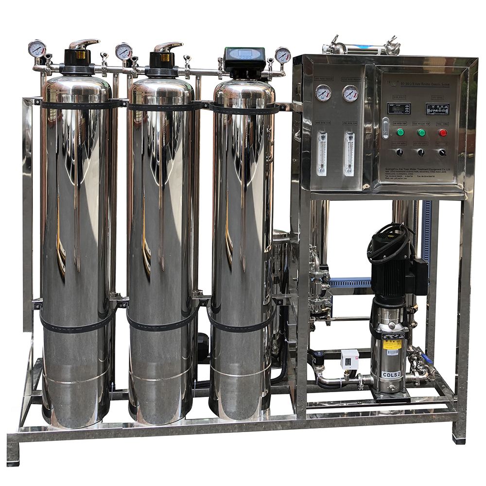 UV Sterilizer River Water Purifier Reverse Osmosis Filter Treatment Appliances 500lph RO Industrial Water Purification Machine
