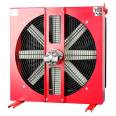 Cost-effective fin type Air Cooled Aluminum hydraulic oil cooler with 24v fan