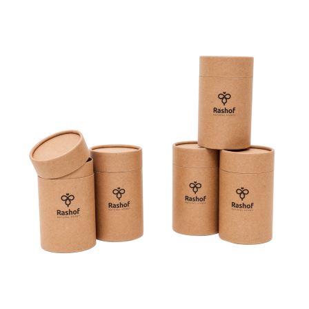 Kraft paper tube cardboard honey jar packaging box paper box for honey