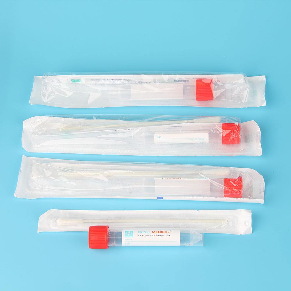 10ml vacuum blood collection test tube vtm kits transport Media virus sampling tube with nasal swab kit