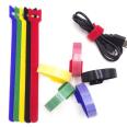 Low Price High Quantity Self-locking Handcuff Reusable Colorful Nylon 6.35 Mini Hook And Loop Cable Tie Xby