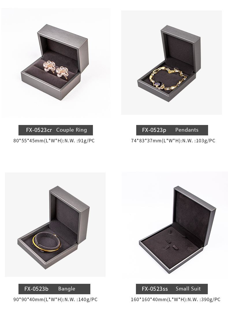 Hot Sell Black Ring Bracelet With Bag Custom Logo Printinges Jewelry Box