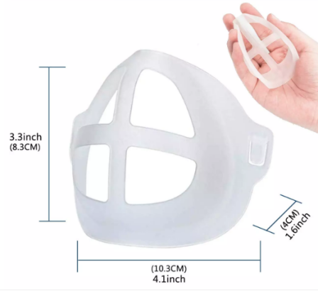 3D Face Cover Bracket Inner Support Frame Washable Silicone Holder Protector