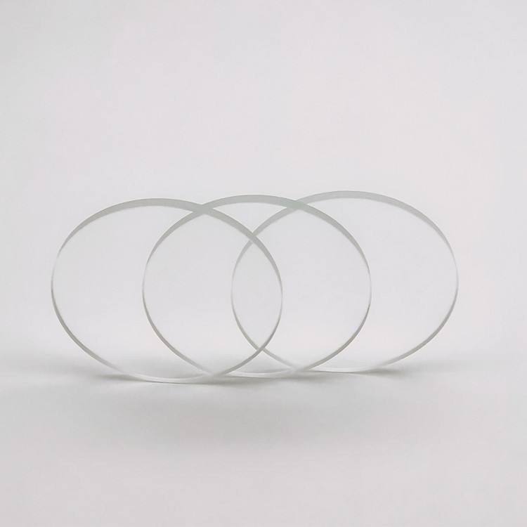 Customize Exact Size Crystal Ultra Clear Glass High Transparency Circle Round Shape Tempered Glass