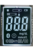 Custom OEM ODM TN metal pin lcd display for blood pressure monitor