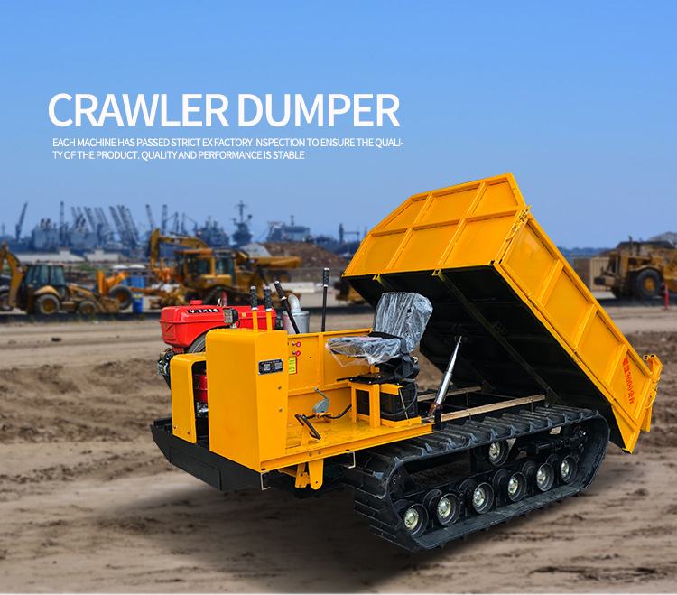 Farming heavy equipment mini crawler tractor dumper truck