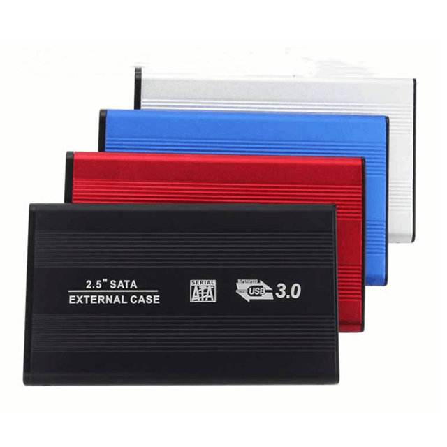 Stock USB 3.0  HDD Enclosure 2.5 inch Handisen Aluminium Hard Disk case Housing HDD SSD SATA  Supported 7.5mm 9mm